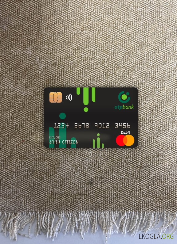 Photolook de la carte de débit principale de la banque OTP de Croatie